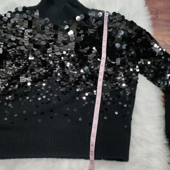 Los Angeles Atelier & Other Stories Wool Blend Sequin Turtleneck Sweater Large - Picture 13 of 13